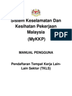 DOSH MyKKP - Manual User Pendaftaran Tempat Kerja PDF