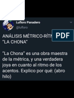 La Chona Analisis