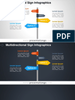 Multidirectional Sign Infographics PGo 16 - 9