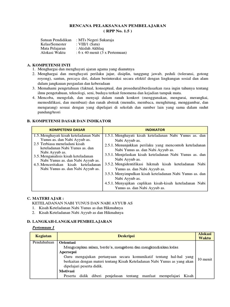 Contoh Rpp