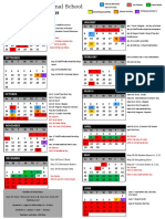 Noblesse International School Classes Resume/Exam Week Calendar 2018-2019