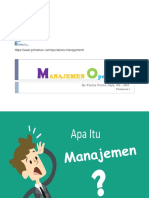 Manajemen Operational Pertemuan I PDF