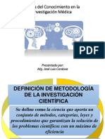 Conocimiento en La Investigación Médica