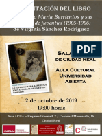 Cartel - Presentacion Libro Soprano Maria Barrientos