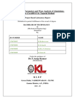 Influence of Parameters and Wear Analysis of Aluminium-Bronze (Cual8Fe3) by Taguchi Method