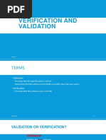 Verification and Validation1