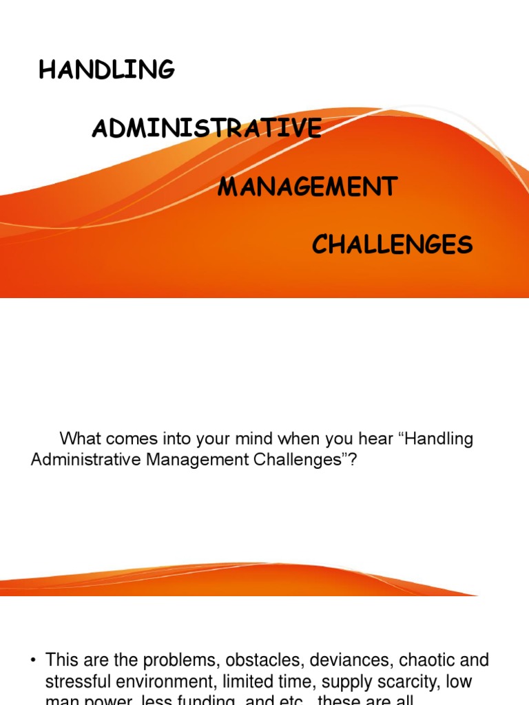 Managing Administrative Challenges | PDF | Employment | Retail