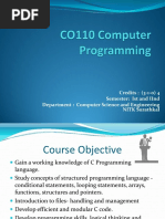 CO110 Computer Programming1