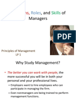 Presentation LP1-Functions, Roles, and Skills of Managers