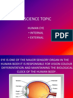 Science Topic: Human Eye - Internal - External