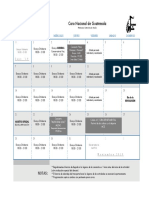 Calendario Octubre 2019, CNG