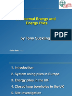Geothermal Energy and Energy Piles: by Tony Suckling