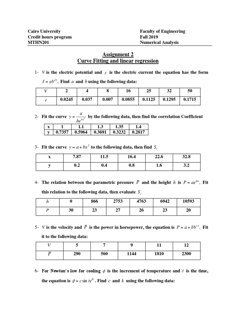 Curve Fitting and Regression Analysis | PDF | Correlation And ...