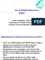 Digitalization of Medical Record in Japan