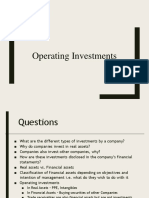 Operating Investments