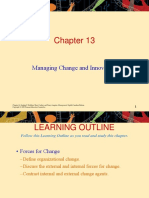 CH 13 Managing Change and Innovation