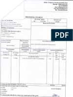 Plot No. 74 Proforma Invoice