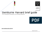 Swinburne Harvard Brief Guide: In-Text References, Reference Lists and Bibliographies