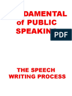 Fundamental of Public Speaking