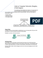 Transmission Modes in Computer Networks