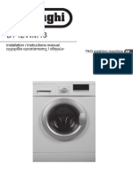 DELONGHI 7kgs 1200 RPM Washing Machine (Silver Decoration) D712WM16 Manual PDF