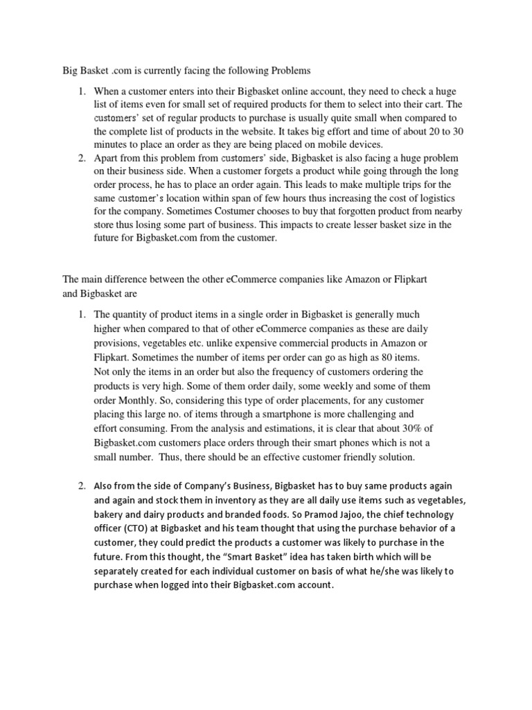 BIG Basket PDF Computing Market (Economics)