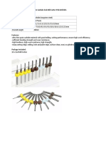 PPR Specifications (Drill Bits for PCB Milling)