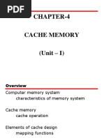 Unit 1 Part 2 (Chapter 4) Cache Memory