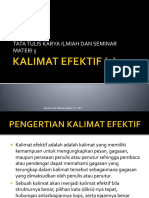 S1 - Materi 5 - Kalimat Efektif