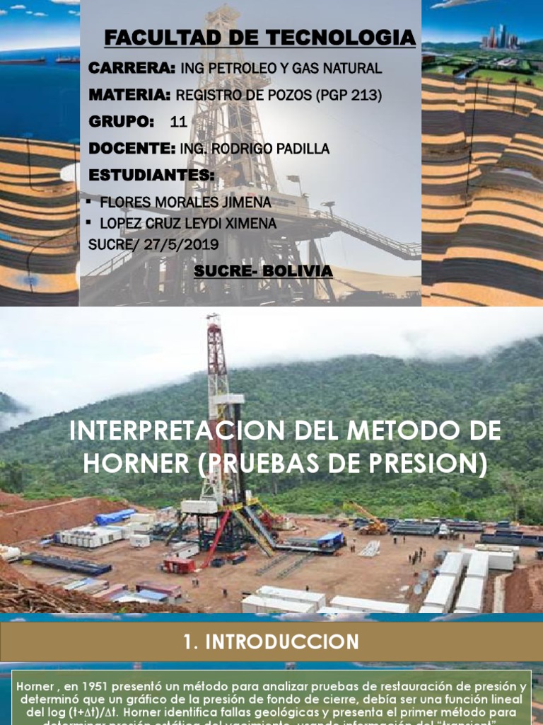 Método Horner en Pruebas de Presión | PDF | Petróleo | Permeabilidad ...