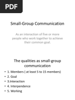 Small-Group Communication