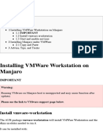 VMware - Manjaro Linux