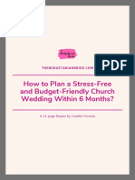 Plan a Budget-Friendly Wedding in 6 Months