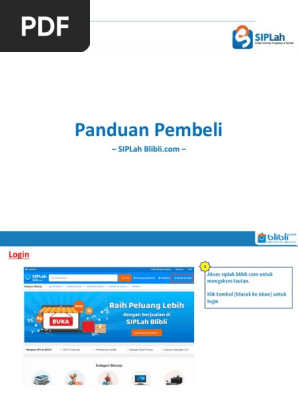 Siplah Blibli Com Panduan Pembeli Pdf Pdf