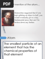 Oldest Mention of The Atom