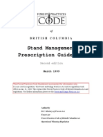 Stand Management Prescription Guidebook: British Columbia
