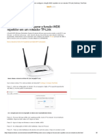 Aprenda Como Configurar A Função WDS Repetidor em Um Roteador TP-Link - Notícias - TechTudo PDF