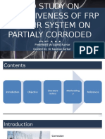 To Study On Effectiveness of FRP Repair System On Partialy Corroded Beam