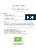 Analysis and Design of Algorithms Homework Assignment No 2 Divide and Conquer Approach