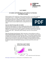 Air Quality and Health Impacts of Greenhouse Gas Emissions