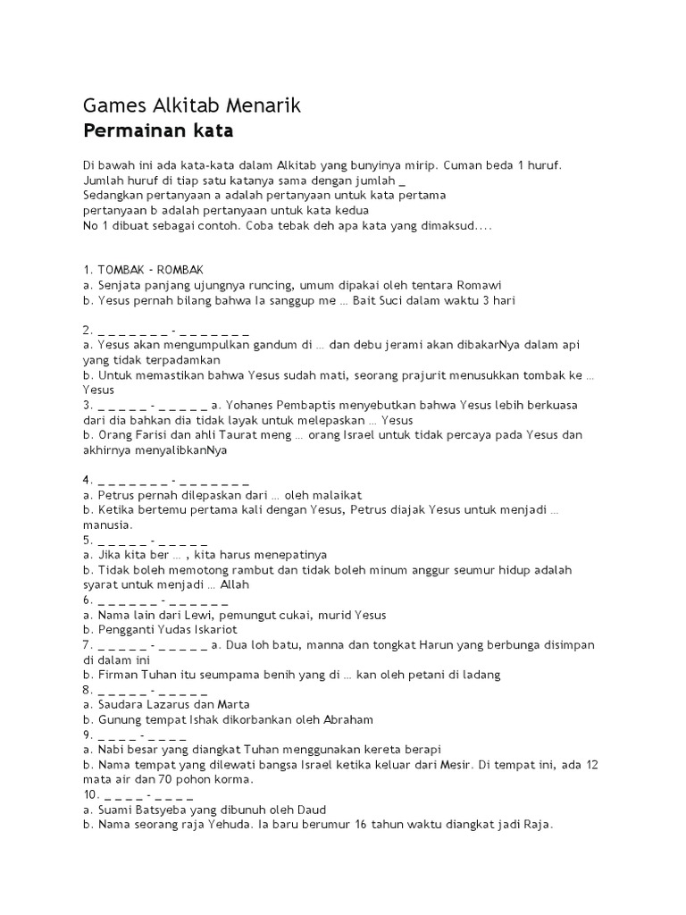 Game Alkitab Pdf