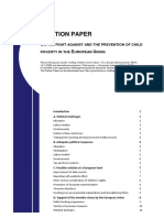 Position Paper: N The Fight Against and The Prevention of Child Poverty in The Uropean Nion