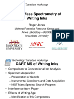 DART Mass Spectrometry of Writing Inks: Roger Jones