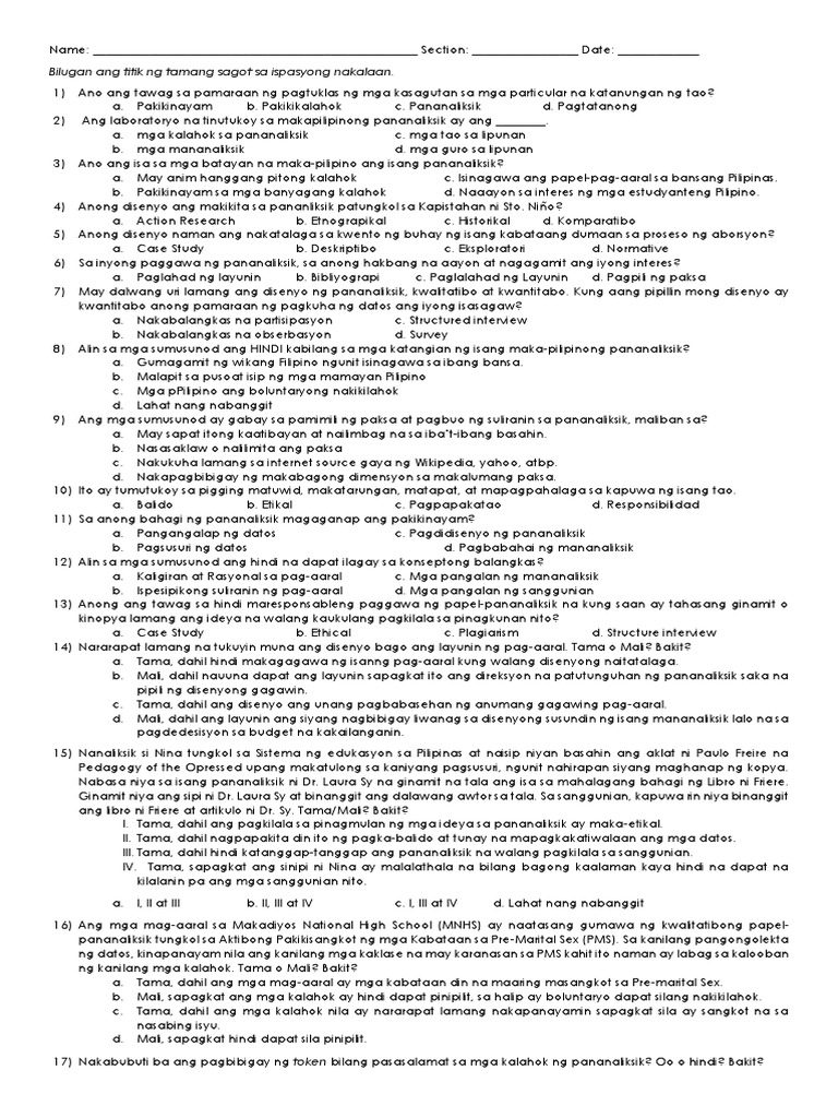 PAGBASA AT PAGSUSURI 11 - Reviewer | PDF