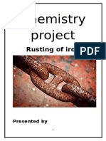 Chemistry Project: Rusting of Iron