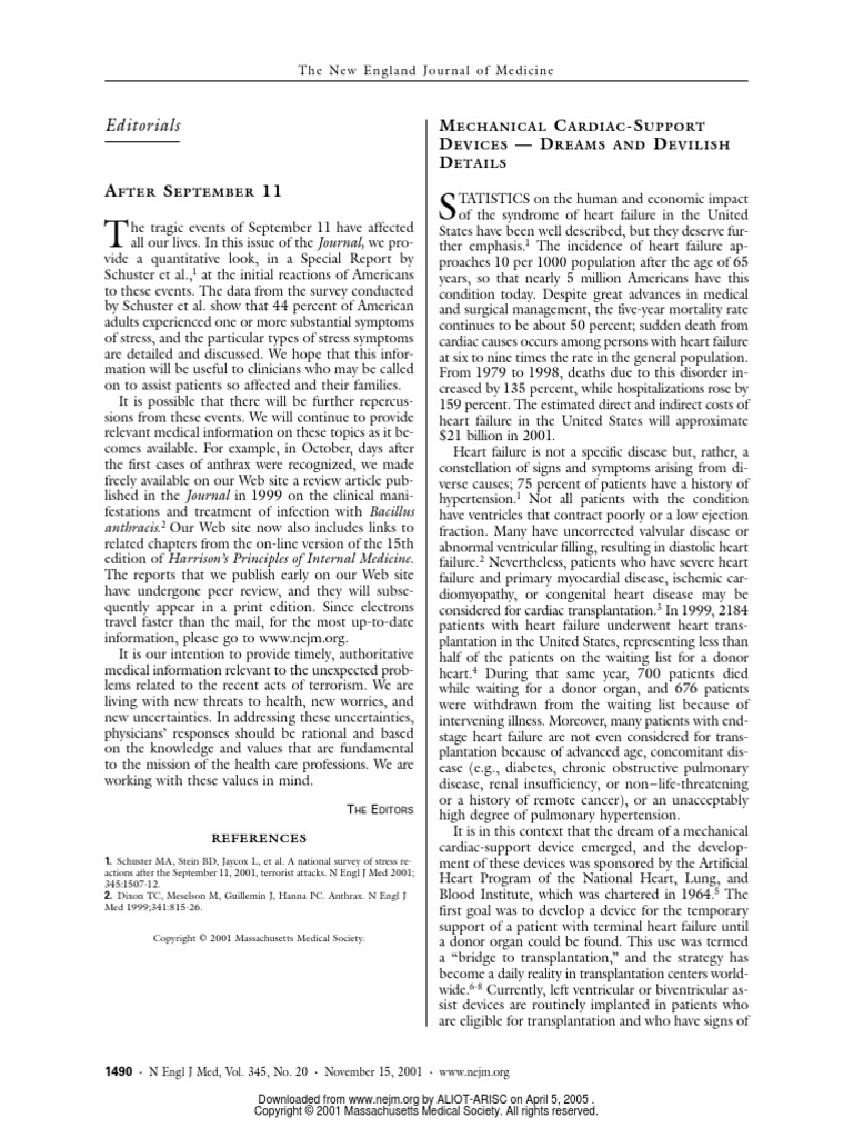 Mechanical Assist Devices PDF Stroke Heart Failure