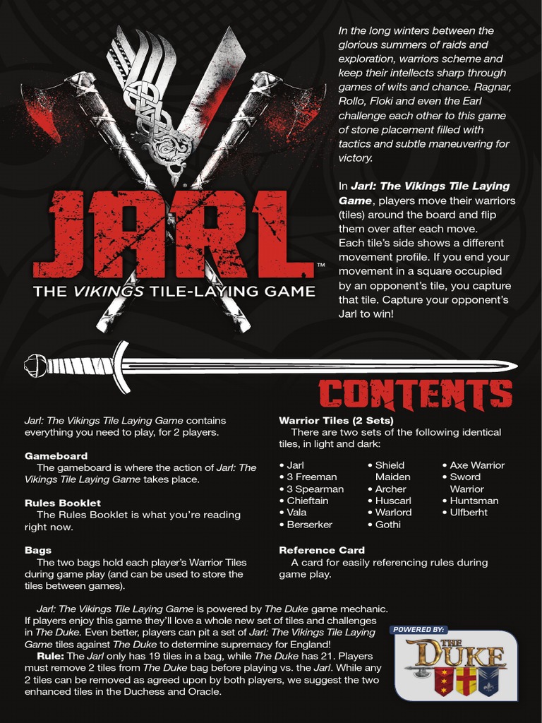 Game, Players Move Their Warriors: Warrior Tiles (2 Sets) | PDF