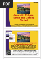 Java With Eclipse: Jaa T C Pse Setup and Getting STTD Started