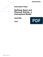 Defining Sport and Physical Activity, A Conceptual Model: Australia