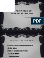 Application of Spherical Mirror